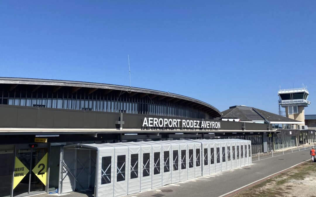 Tunnels rétractables aéroport RODEZ AVEYRON pour circulation