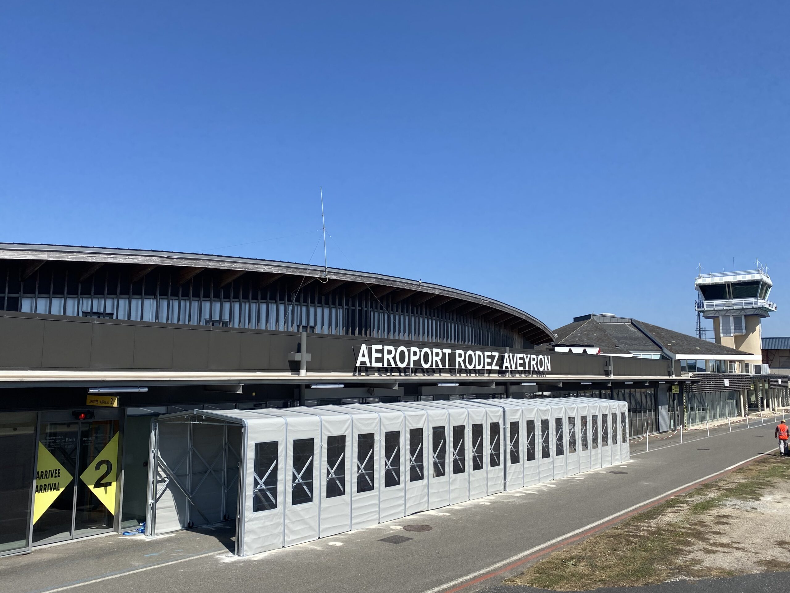 Tunnels rétractables aéroport RODEZ AVEYRON pour circulation